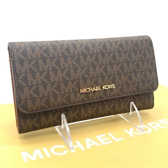 Michael Kors Trifold Wallet Brown (NWT) - Picture 1 of 8
